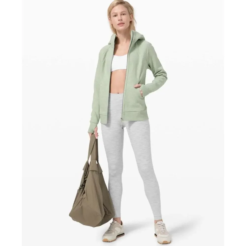 Lululemon Scuba Hoodie *Light‎ Cotton Fleece Heathered Springtime Size 6